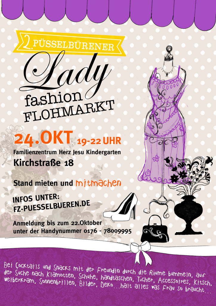 HerbstLadyFashionFlohmarktPlakat
